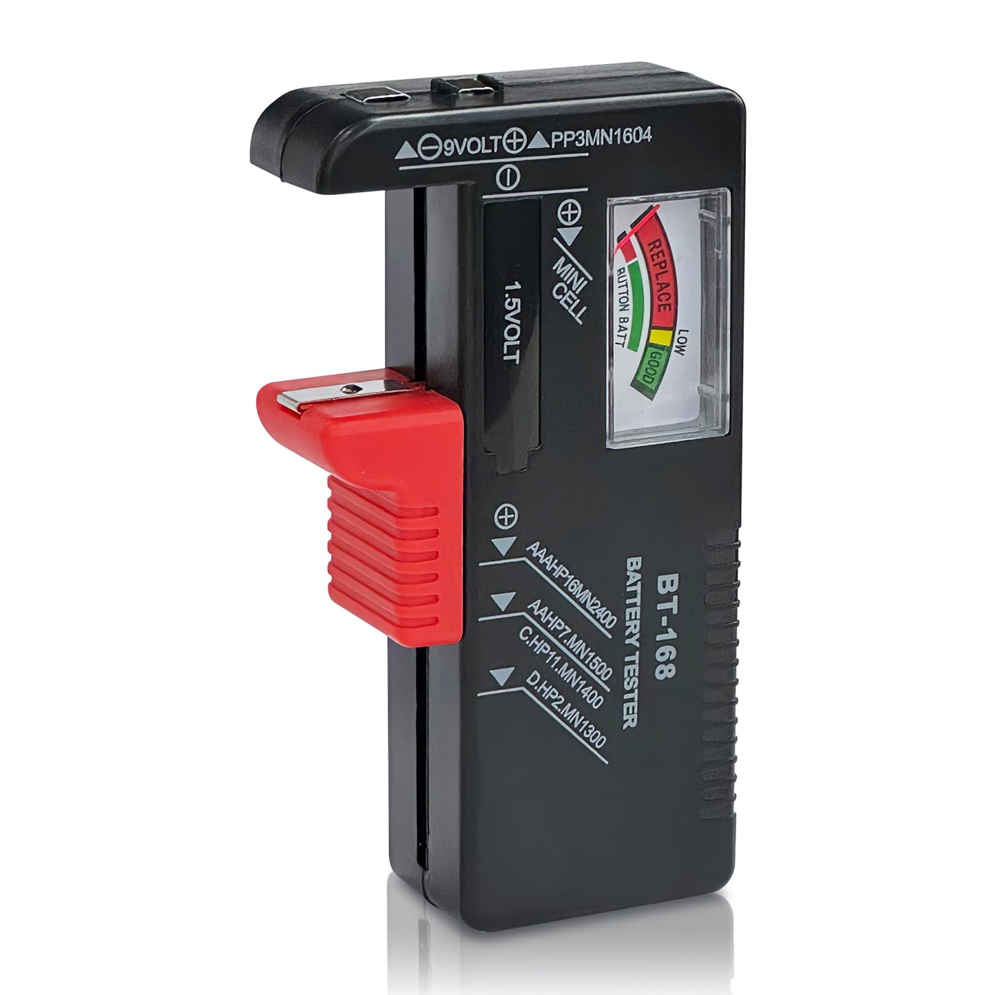 Dlyfull Battery Tester, Small Battery Testers Universal Battery Checker for AAA AA C D 9V 1.5V Button Cell Household Batteries