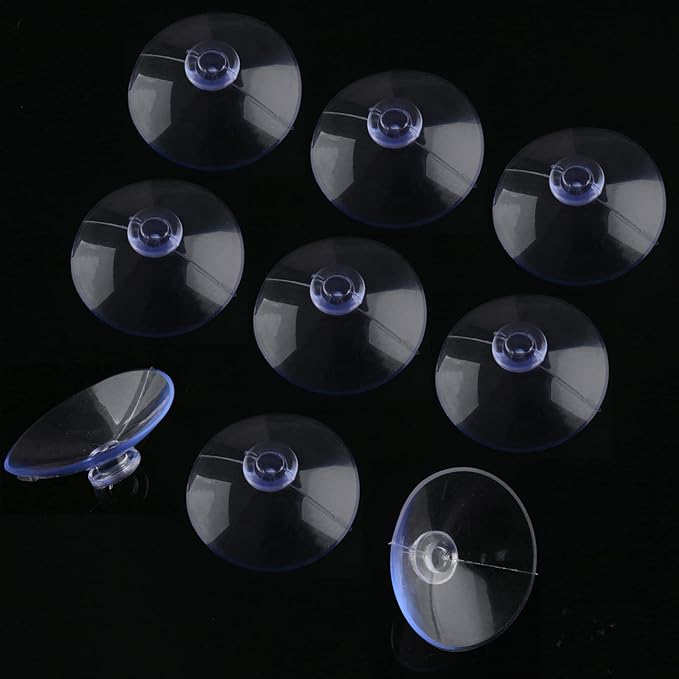 30 Pack Glass Table Suction Cups - 45mm Rubber Suckers