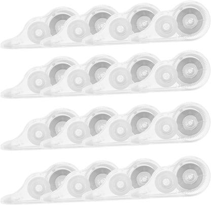16 Pcs 39.4 Ft Clear Correction Tape, White Wrong Out Tape Roller Bulk for Noting, Teacher Supplies, School, Office