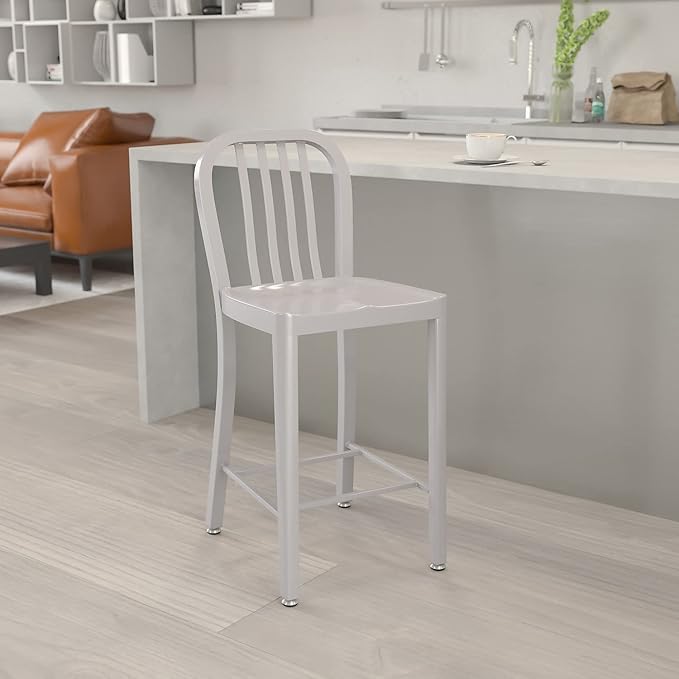 Flash Furniture 24" Commercial Grade Metal Counter Height Stool