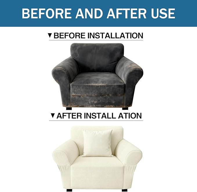 Armchair Slipcover with 1 Pillow Cover