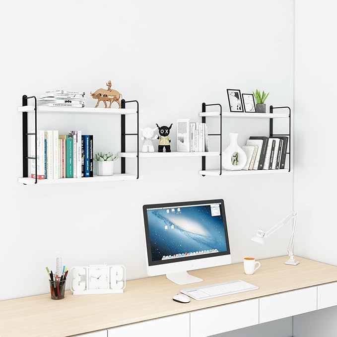 MXCSE Wall Shelves, Wall Mounted Bookshelves, DIY Floating Shelves