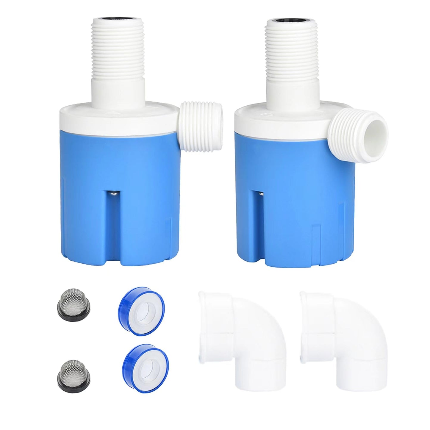 Automatic Float Valve for Water Tank - Auto Pot & Aquarium, 2PCS (3/4'' Top Inner)