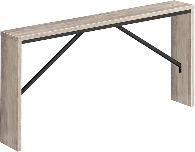 MAHANCRIS Console Table, 62.2" Long Sofa Table Behind Couch, Narrow Entryway