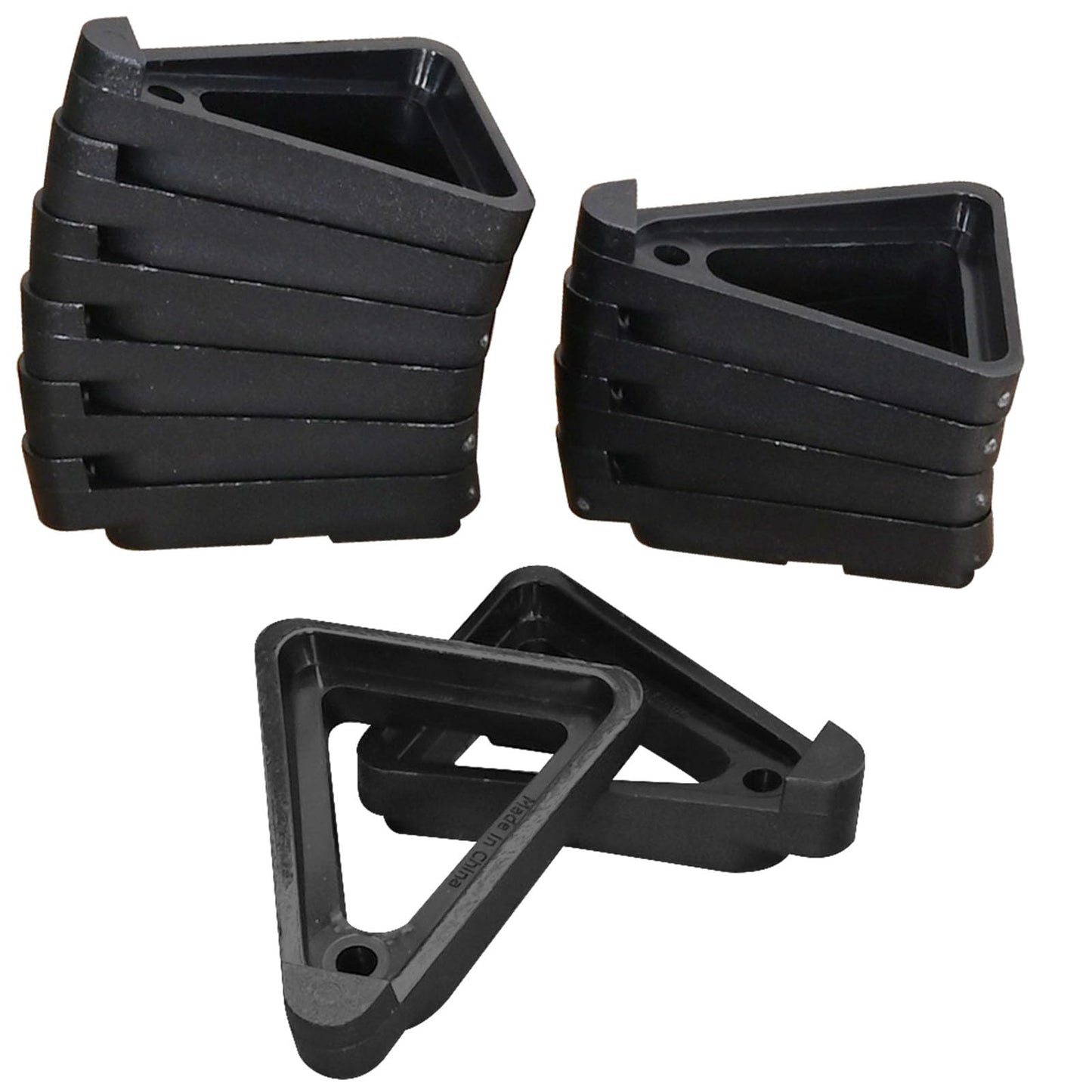 ZUDKSUY 12Pcs Plant Pot Feet, Invisible Elevated Stand for Outdoor Planters, Promotes Airflow & Prevents Moisture, Heavy-Duty Leveling Supports for Potted Plants, Flowers, Garden, Greenhouse, Patio, Deck (Black)