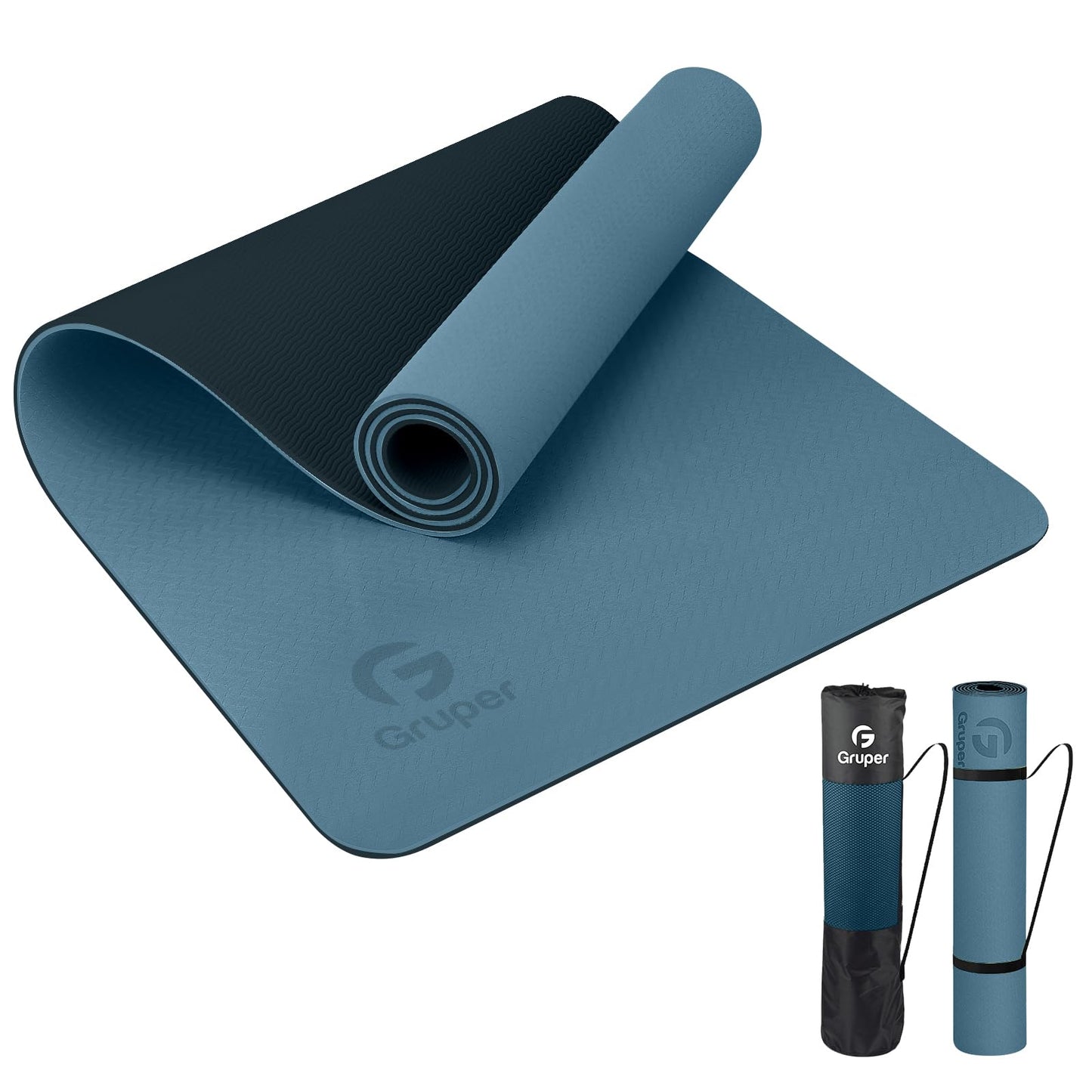 Yoga Mat Non Slip, Eco Friendly Fitness Exercise Mat with Carrying Strap,Pro Yoga Mats for Women,Workout Mats for Home, Pilates and Floor Exercises