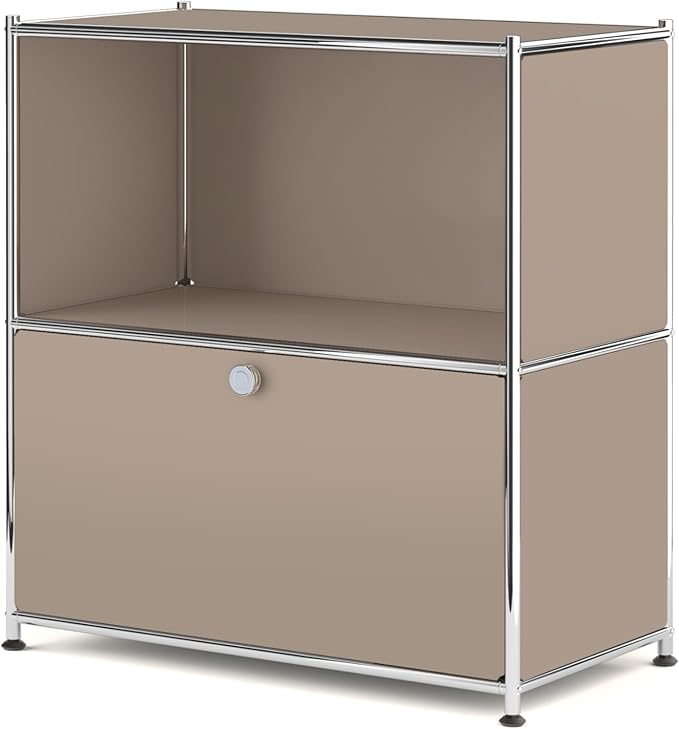 32.5-Inch Flip-Top Side Table & Buffet Cabinet