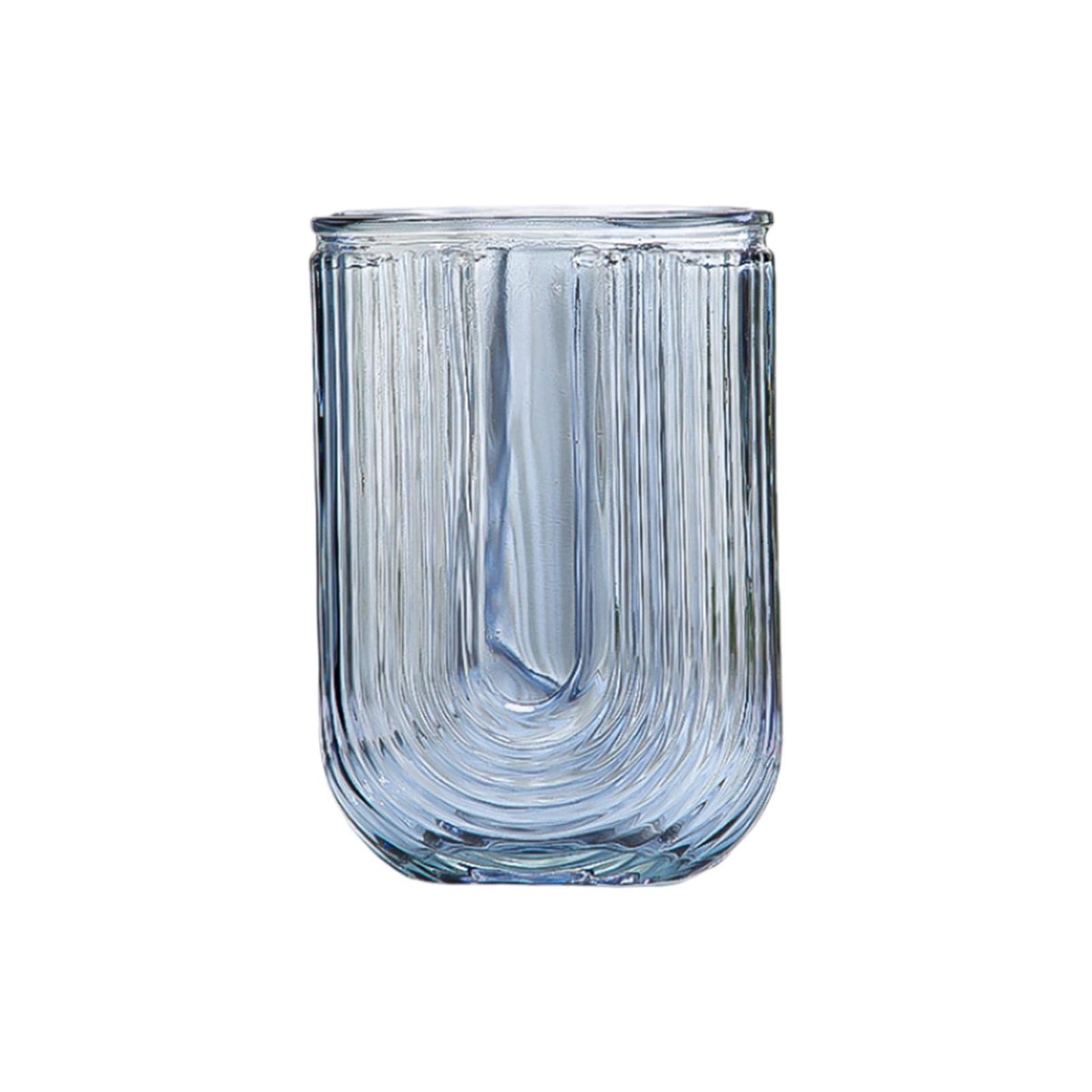 Duiaynke Glass Vase, Glass Ornament,Plant Vases Modern Terrarium Holder Display, for Dining Table Office Desktop Home Decor