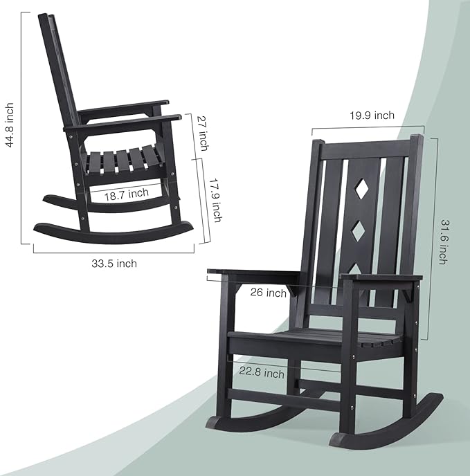 Oversized Rocking Chair, Outdoor Rocker