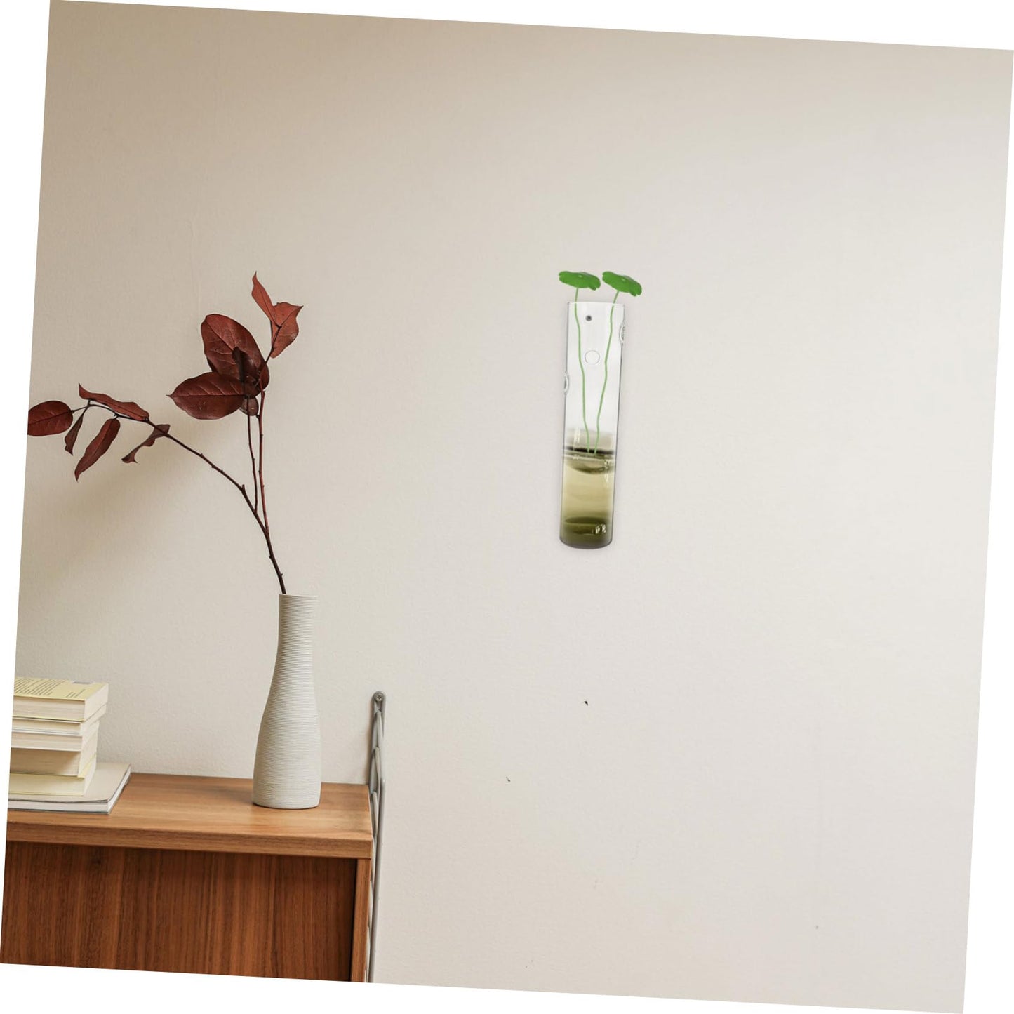 Toyvian Transparent Wall Hanging Planter Hydroponic Vase for Indoor Flowers Decorative Glass Terrarium for Home Decor Space-Saving Design Quality Craftsmanship