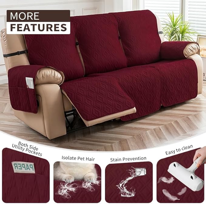 Genina Waterproof Reclining Couch Cover