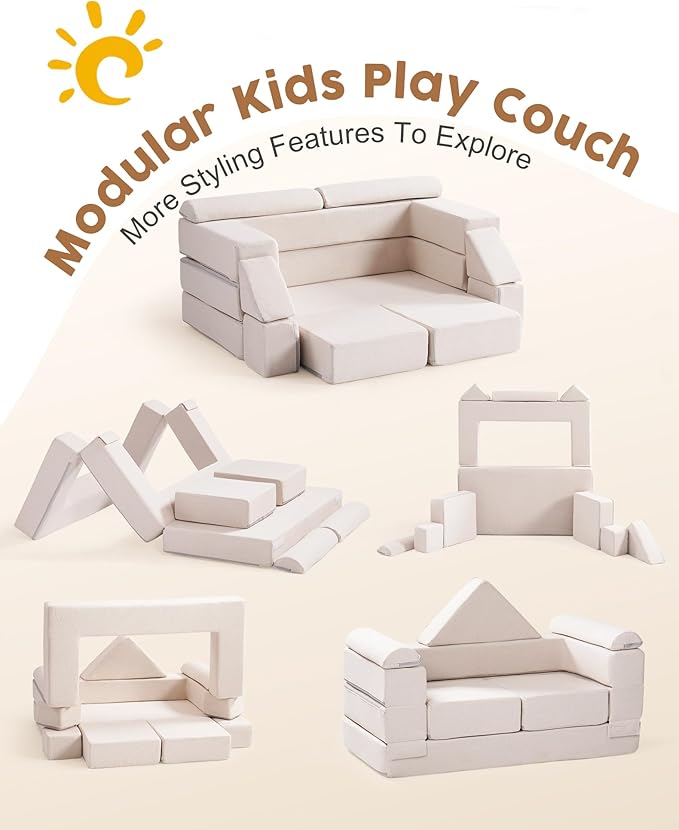 ROBUD Kids Couch, DIY-Style & Washable Toddler Sofa