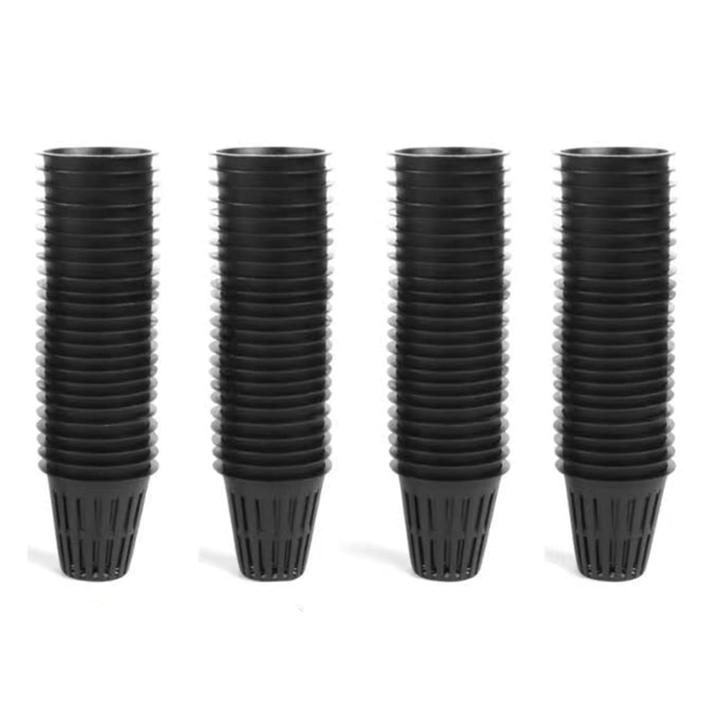 IPXEAD 100PCS 2 Inch Garden Slotted Mesh Net Cups, Round Heavy Duty Net Cups Pots for, Hydroponics Slotted Mesh…