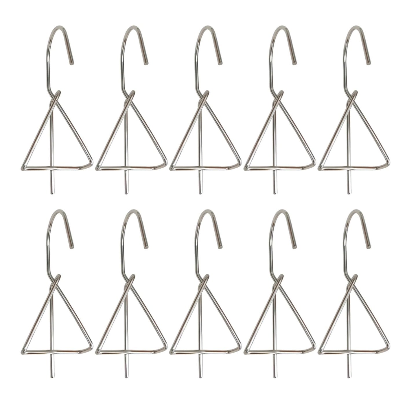 Tressify 20 Pcs Metal Plant Pot Hangers, 4.7 In Stainless Steel, For Balcony Flower Pot Display, Railing And Fence Hooks