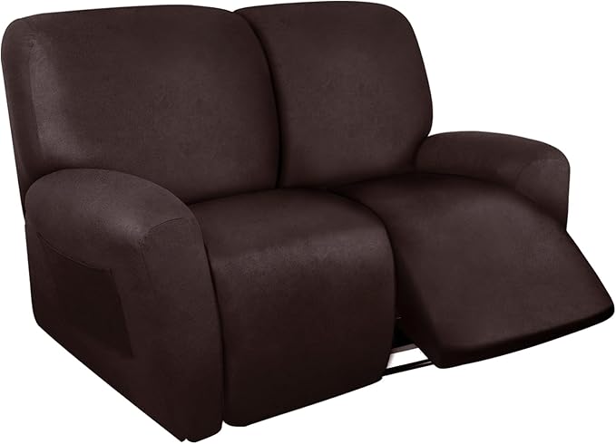 ANARACHON Loveseat Recliner Cover Leather Look Recliner Loveseat Covers