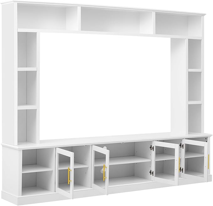 Merax 95" Entertainment Center for TVs up to 80", All-in-One TV Stand