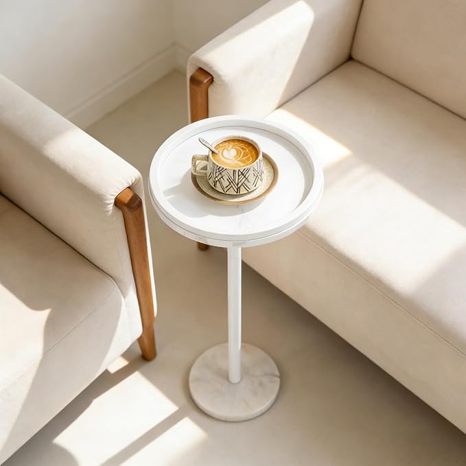 smusei 2 Pack Small Drink Table
