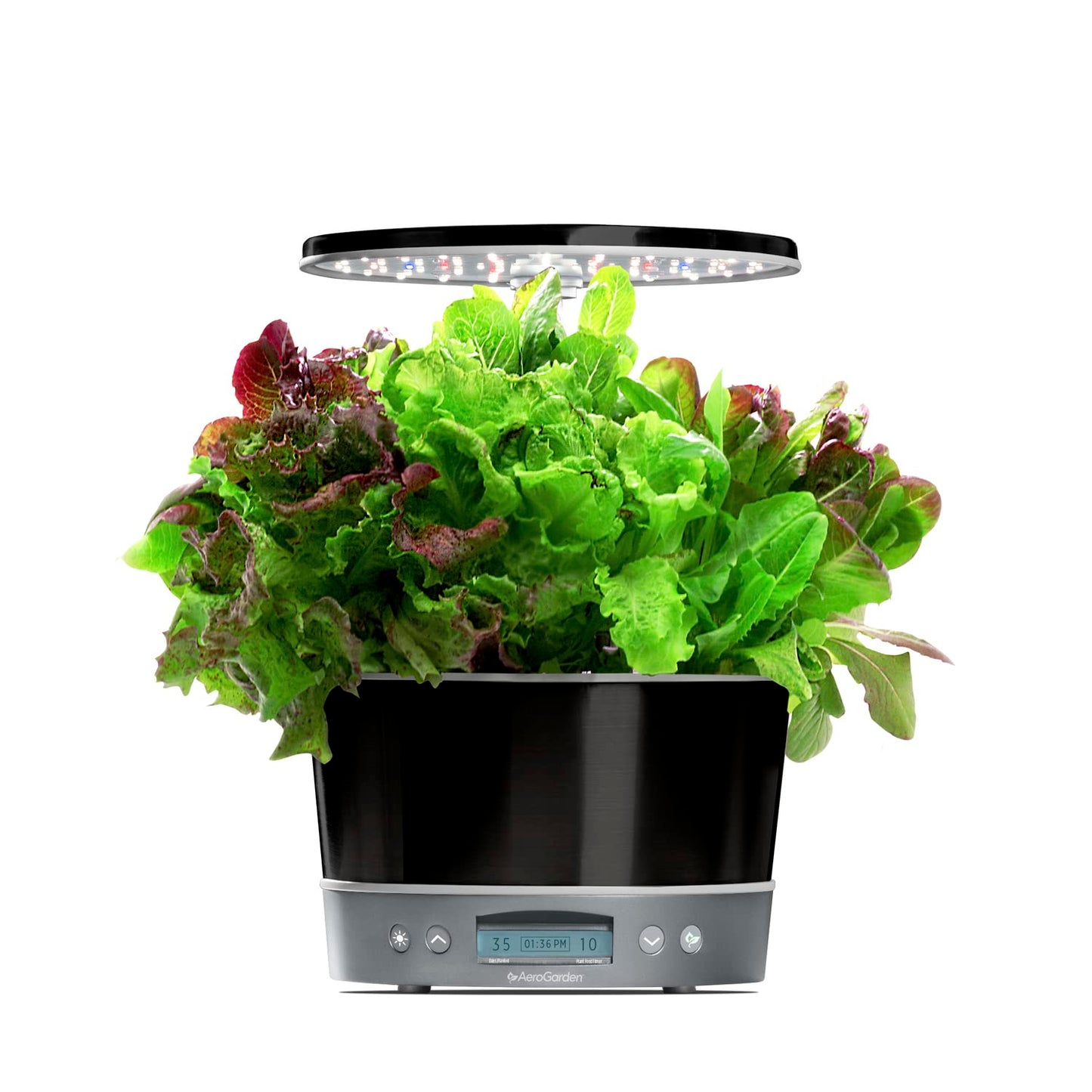 AeroGarden Harvest Elite 360 Indoor Garden Hydroponic System with LED Grow Light and Herb Kit, Holds up to 6 Pods, Platinum