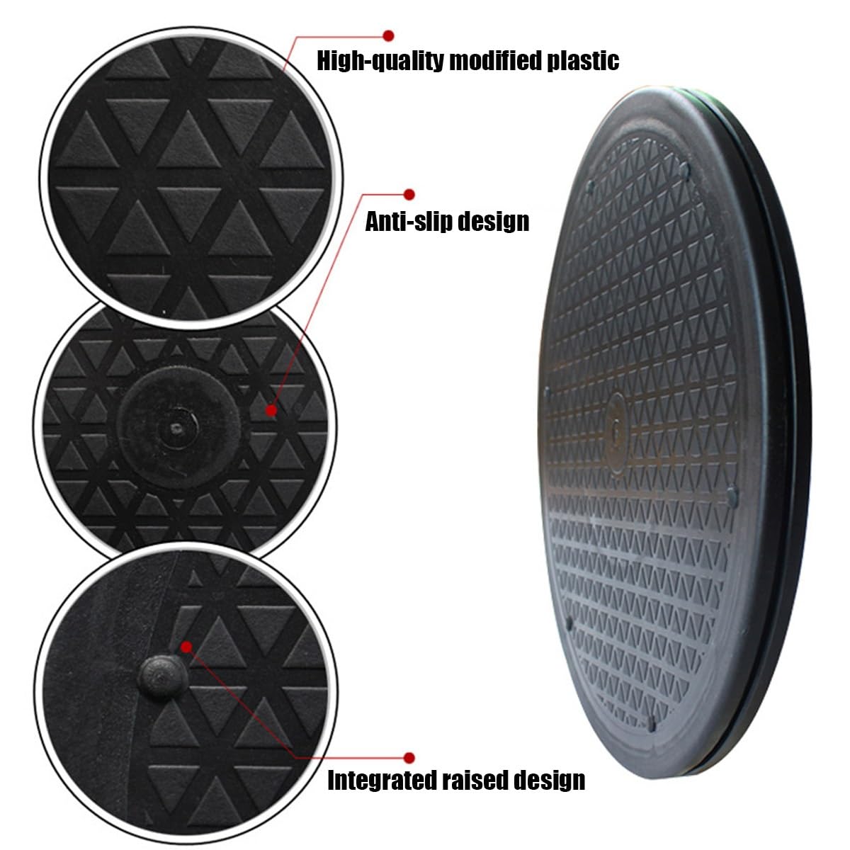 Lazy Susan Turntable 10/12 Inch Heavy Duty Rotating Swivel Stand Turntable with Steel Ball Bearings Multi Purpose 360˚ Rotating platformfor Model Base/Potted Plants/Crafts/Monitor(12"/30cm)