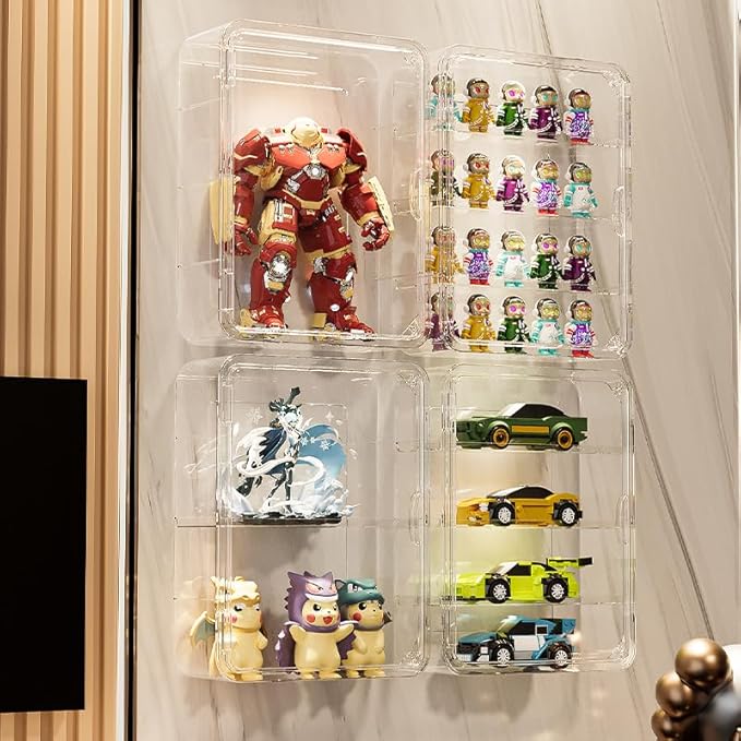BOHOIDEE 4 Tiers Clear Display Case