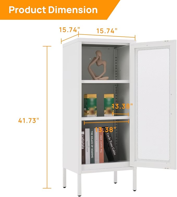 Slim Metal Storage Cabinet