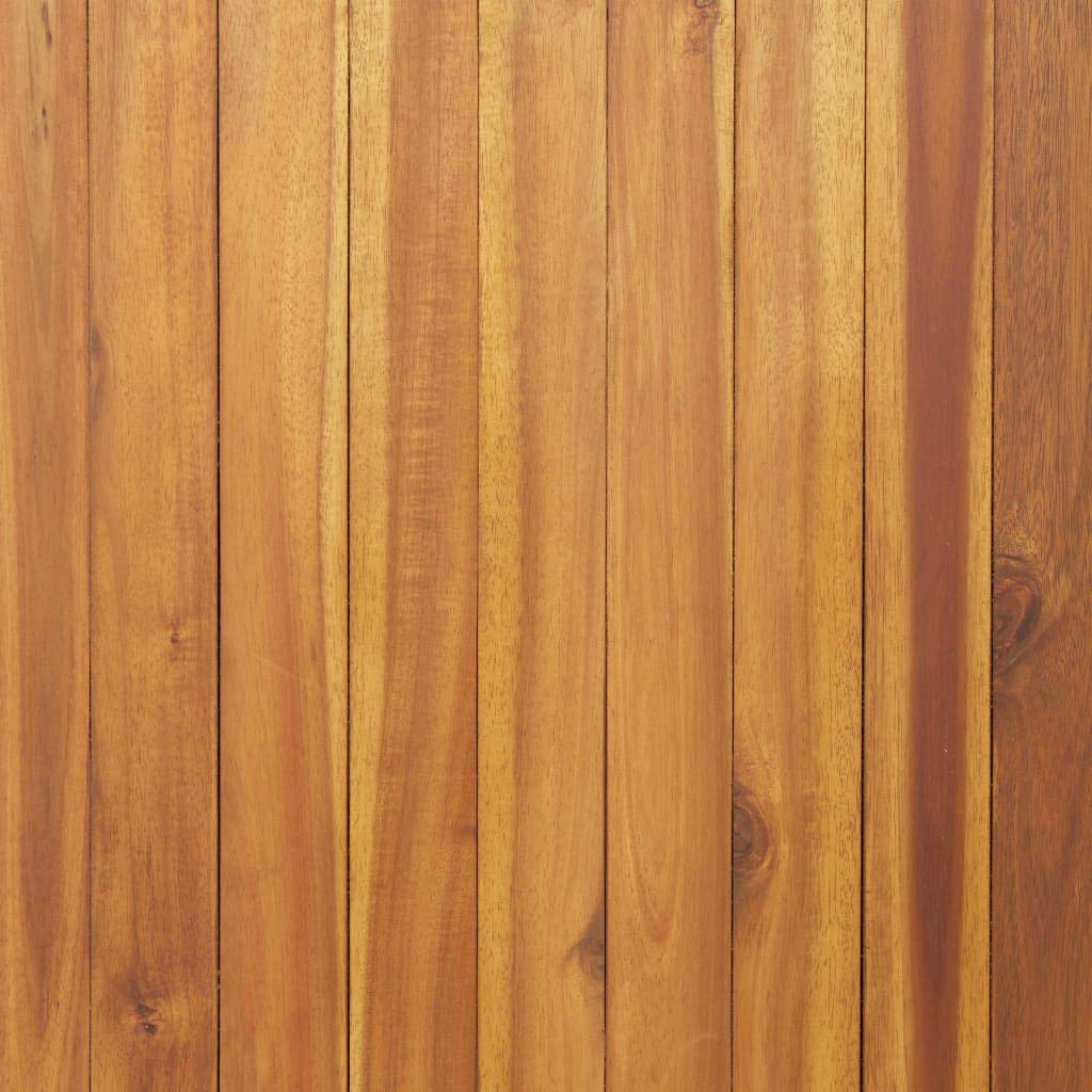 YuuSsea Brown Raised Garden Planter Box: Large, Sturdy Acacia Wood Outdoor Flower and Herb Planters for Balcony - Square