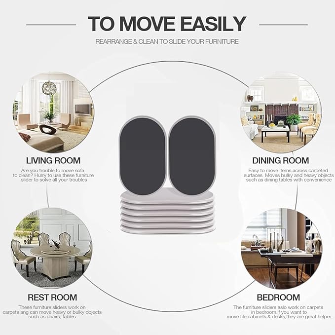 Reusable Large Furniture Movers Sliders