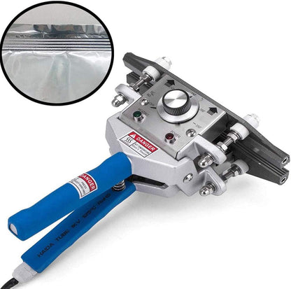 FKR-400 16" Hand Held Crimp Heat Sealer Bag Crimp Heat Sealer Sealing Machine Tool Aluminum Foil Kraft (16" Sealing Length)