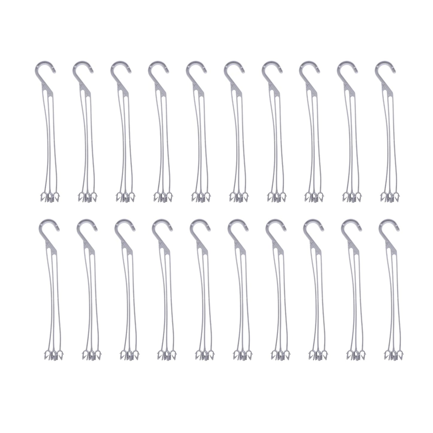 Happyyami 50pcs Flower Pot Hanging Chain Plastic Spider Plant Pots Hooks Basket Planter Hanger Wall Plant Container Stand Holder for Outdoor Indoor Garden Fence Railing Decor S