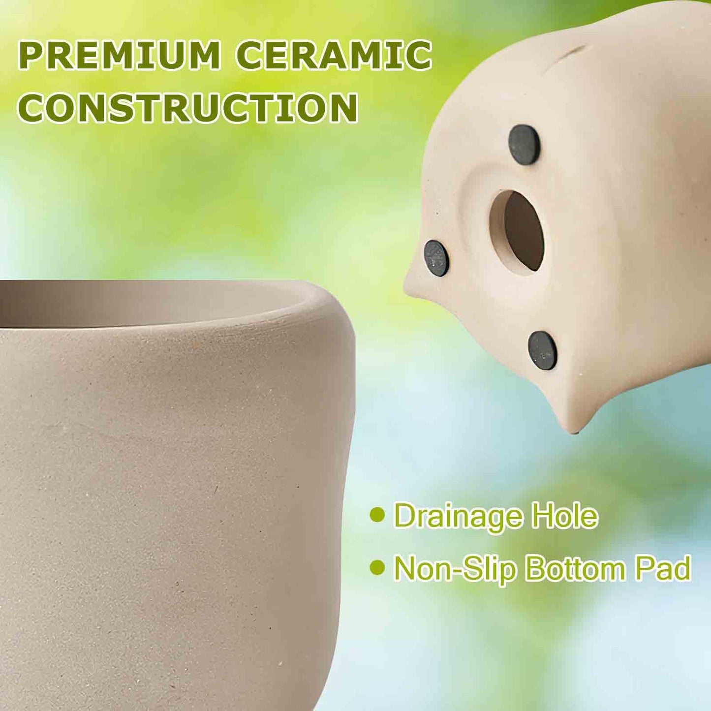 Riadyet Cute Cat Toilet Planter – Ceramic Succulent Pot with Drainage Hole, Funny Gift for Plant Lovers & Home Decor