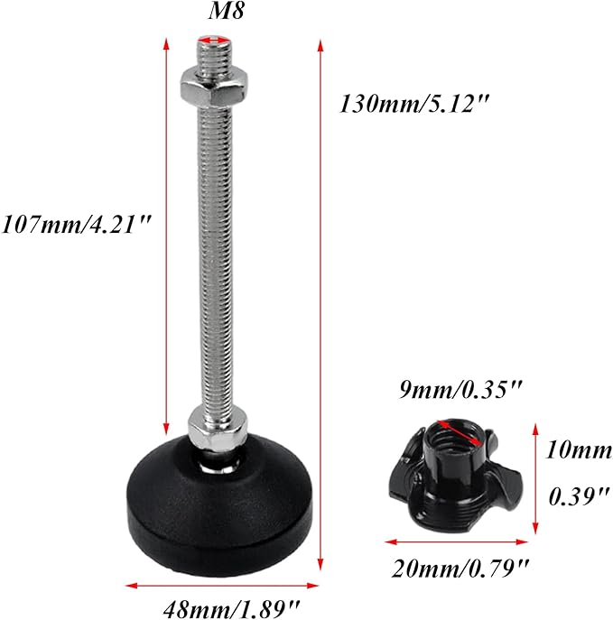 Antrader Adjustable Leveling Feet