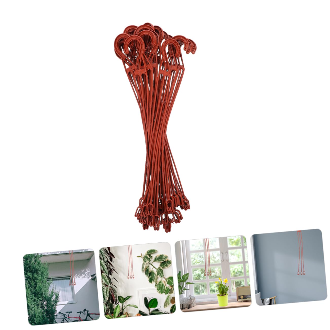 GALPADA 60pcs Sturdy Flowerpot Hooks Hanging Plant Holders for Balcony Railing Hangers