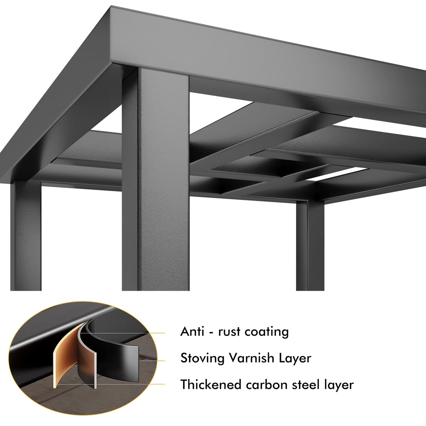 AXZROVIV Plant Stand Indoor Outdoor, 2-Pack Heavy Duty Plant Stands Riser Metal Pedestal Stand for 12 Inch Flower Pot, Wrought Iron Flower Stand Display Planter Shelf for Living Room, Patio