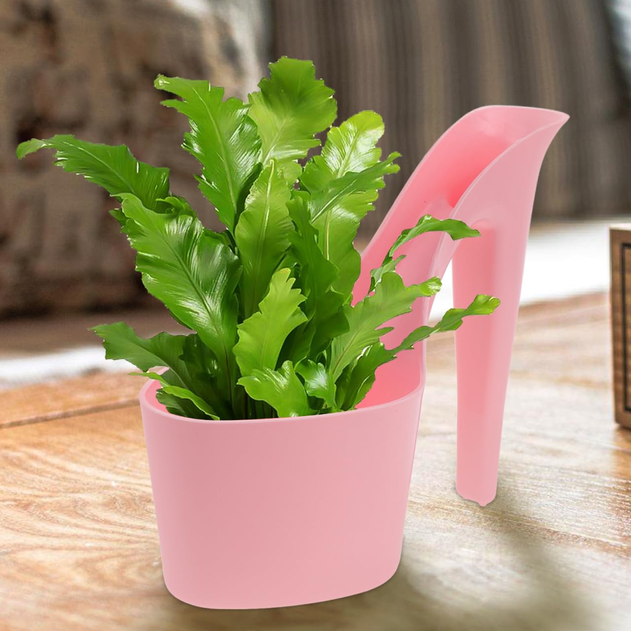 Kisangel 2Pcs High Heel Shaped Flowerpot, Stylish Shoe Design Planter Succulent Nursery Pots for Outdoor Garden Display Flower Pots