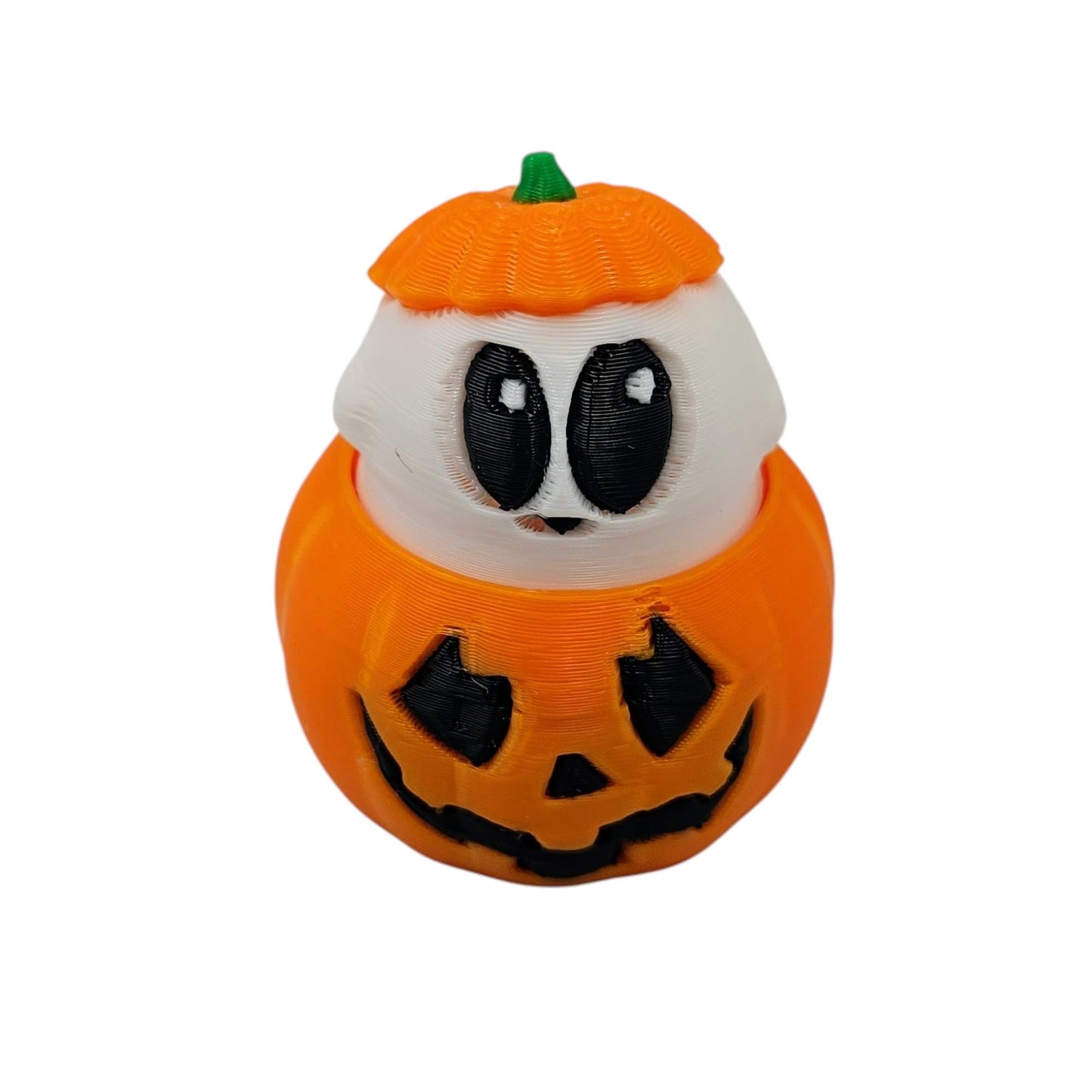 Halloween Fidget Clickers - Desktop and Keychains - Sensory Item - Lobster Claw and Keychain Ring - Autism, ADHD, Stress, Anxiety Relief (Pumpkin Ghost)