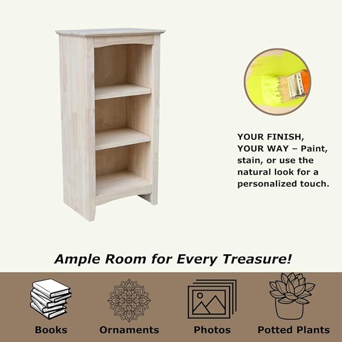 Solid Wood Shaker Bookcase