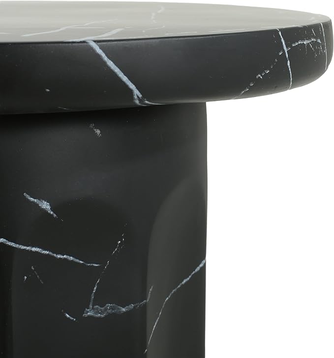 Christopher Knight Home Mervynt Outdoor Side Table, Lightweight Concrete Patio