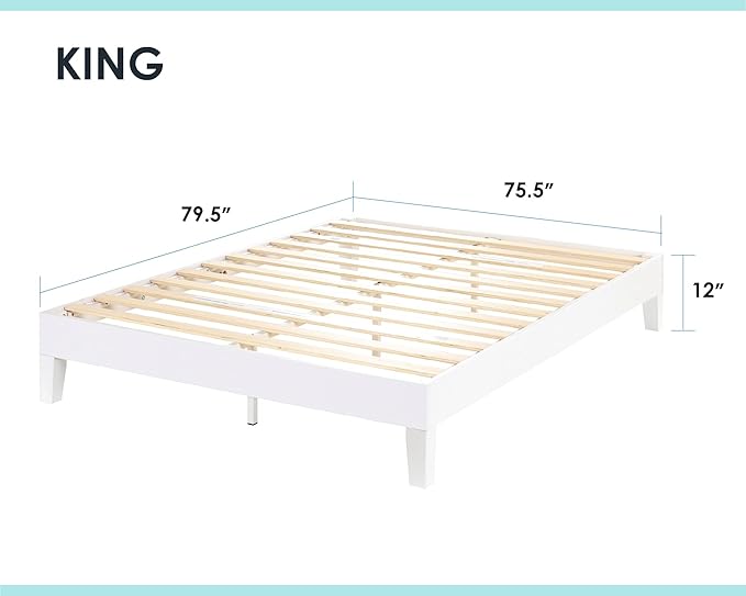 Mellow Naturalista Grand 12 Inch Solid Wood Platform Bed