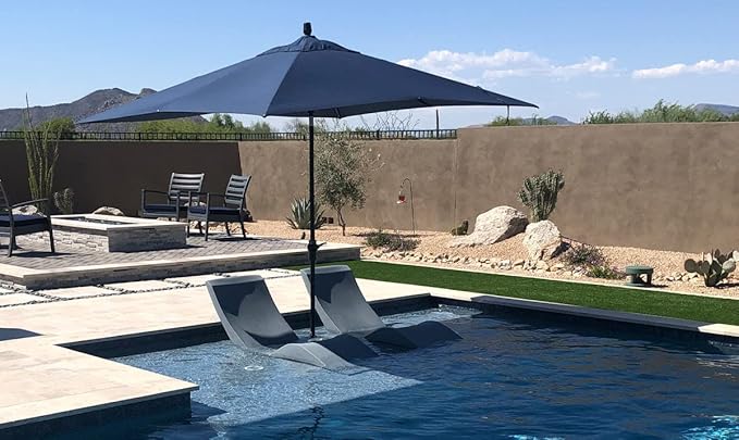 Aqua Outdoors - in-Pool Chaise Lounger - Pool & Sun Shelf Lounge Chair -