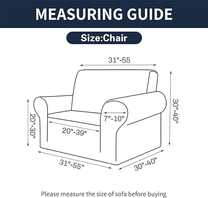 Cupuamon 2026 New Stretch Chair Sofa Slipcovers Couch Cover