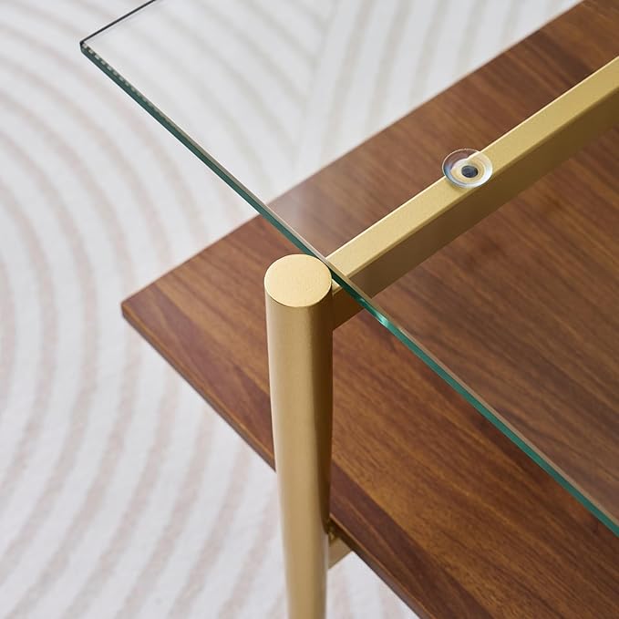 LumFurn Rectangle Coffee Table, Mid-Century Modern Design, L41 W21 x H17