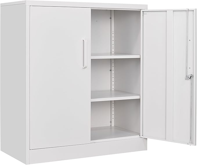 SISESOL White Metal Storage Cabinet