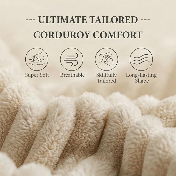 78" 4-in-1 Convertible Sofa Bed, Boneless Corduroy Sleeper Couch