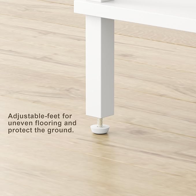 TUTOTAK End Table with Charging Station, Small Side Table with Outlets