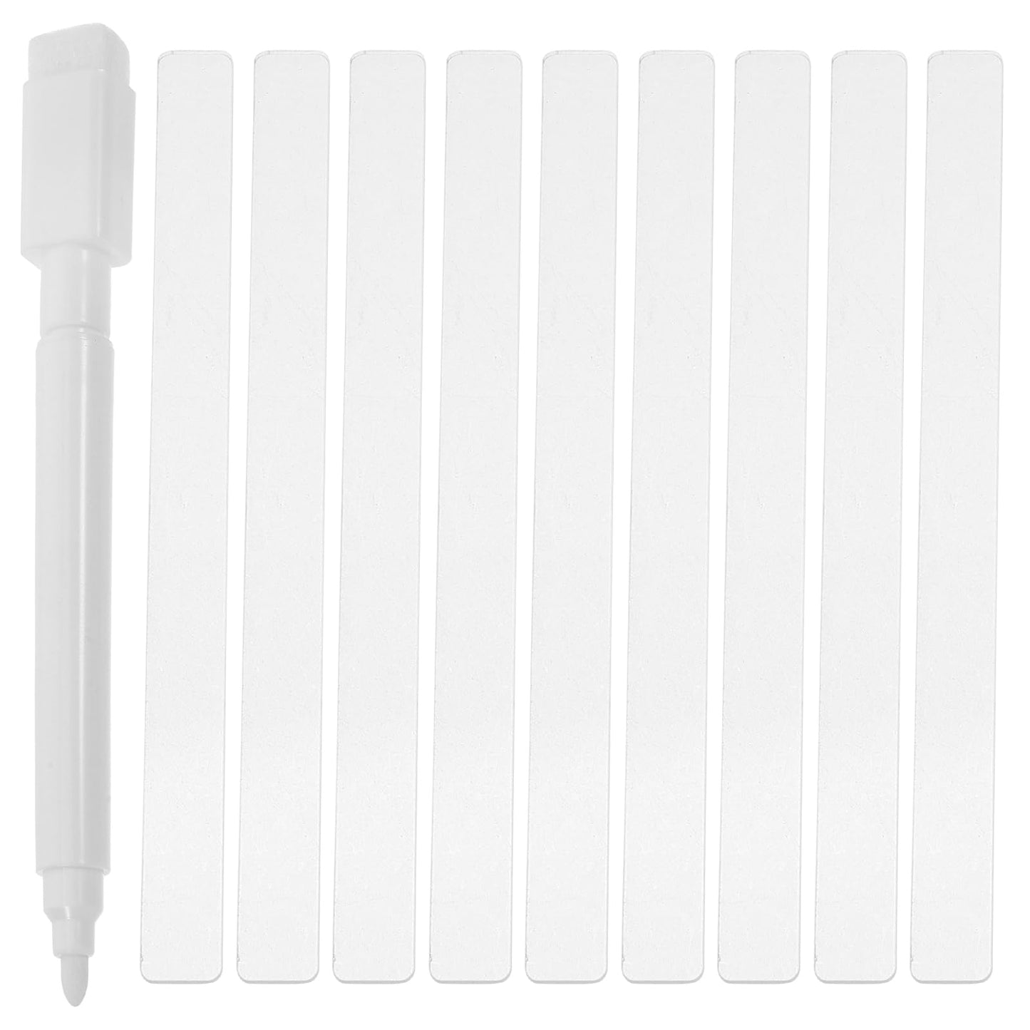 GANAZONO 48Pcs Acrylic Garden Markers Clear Plant Labels for Succulents Flower Pots and Planters Lightweight Easy to Insert Durable Plant Identification Stakes