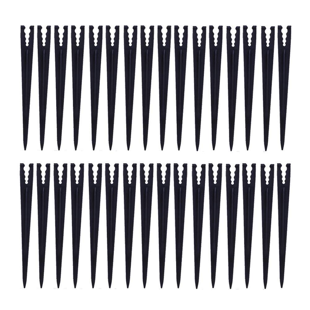200 Pcs Plastic Irrigation Drip Support Stakes for 1/4-Inch Tubing Hose 4/7 or 3/5 Irrigation Hose Holder&Emitters/Drip Irrigation Kits/Garden Tools for Vegetable Gardens Flower Beds Herbs Garden