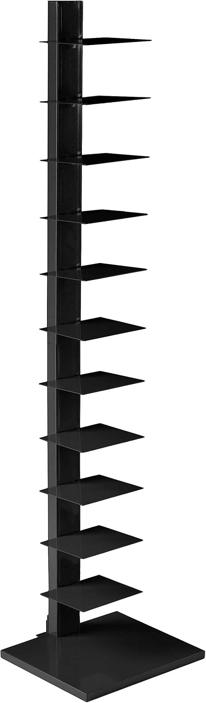 SEI Furniture 12 shelf Metal Spine Book Tower