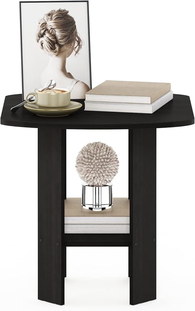 Furinno SIMPLE DESIGN Side Table, 2-Tier Modern End Table
