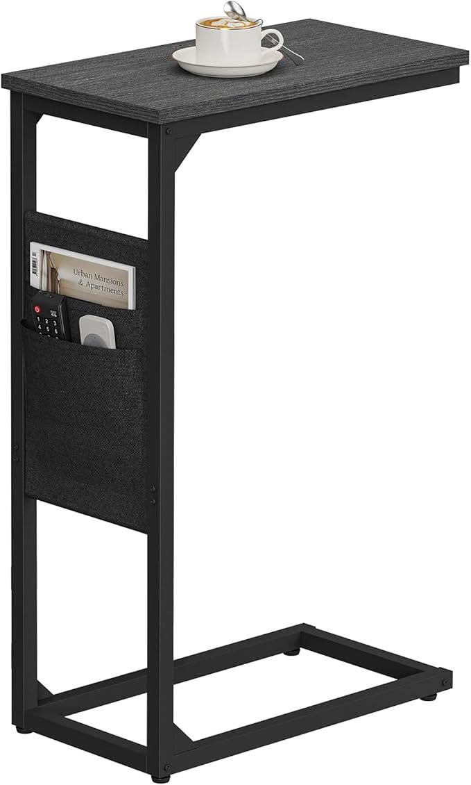 TUTOTAK C Shaped End Table, Side Table