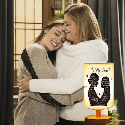 ZuEiiDop Mom Table Lamp Gifts from Daughter Mothers Day Birthday Gifts for Single Moms Mothers Mommy Christmas Valentines Easter Thank You Love You Mom Lamp Bedside Nightstand Light Bedroom Home Decor